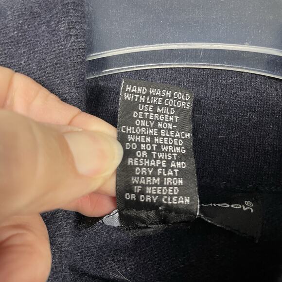 Mercer & Madison Sweater Women's L Navy Lambswool Angora Rabbit Career - Picture 4 of 10